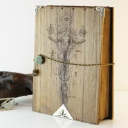 دفتر دستساز چوبی هووان طرح آستانه Huvan Wooden handmade notebook Astaneh