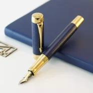خودنویس دوفولد پارکر بلو شورون PARKER Duofold Blue chevron FP