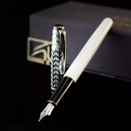 خودنویس پارکر سونت پریمیوم ادیشن صدفی گیره کروم PARKER Sonnet premium edition metal and pearl lacquer CT