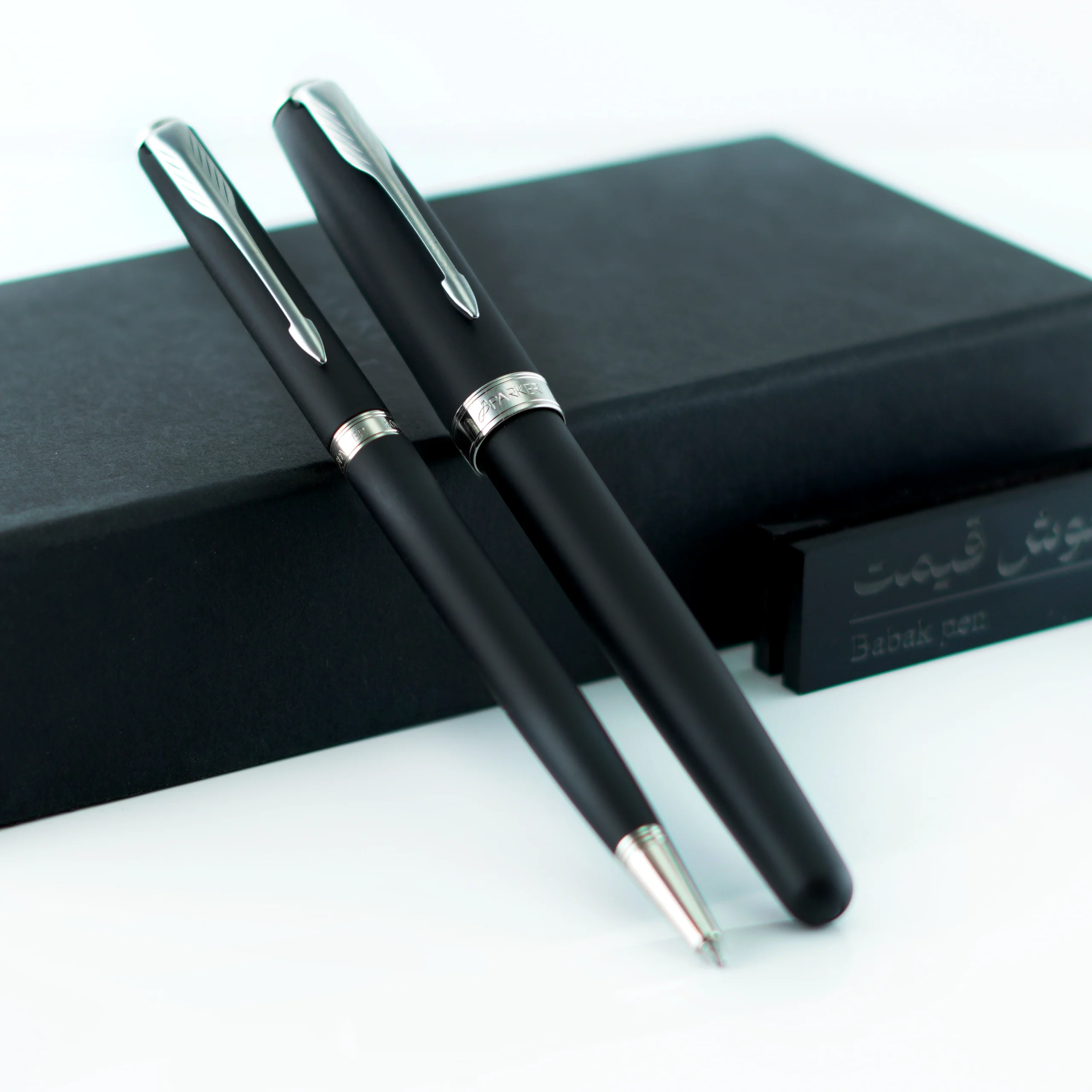 ست روان نویس و خودکار پارکر سونت مشکی نسل 1 [خوش قیمت] PARKER Sonnet set Black CT