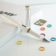ست خودنویس لامی سافاری مولتی کالر سفید LAMY SAFARI set Multi color All white 0B1