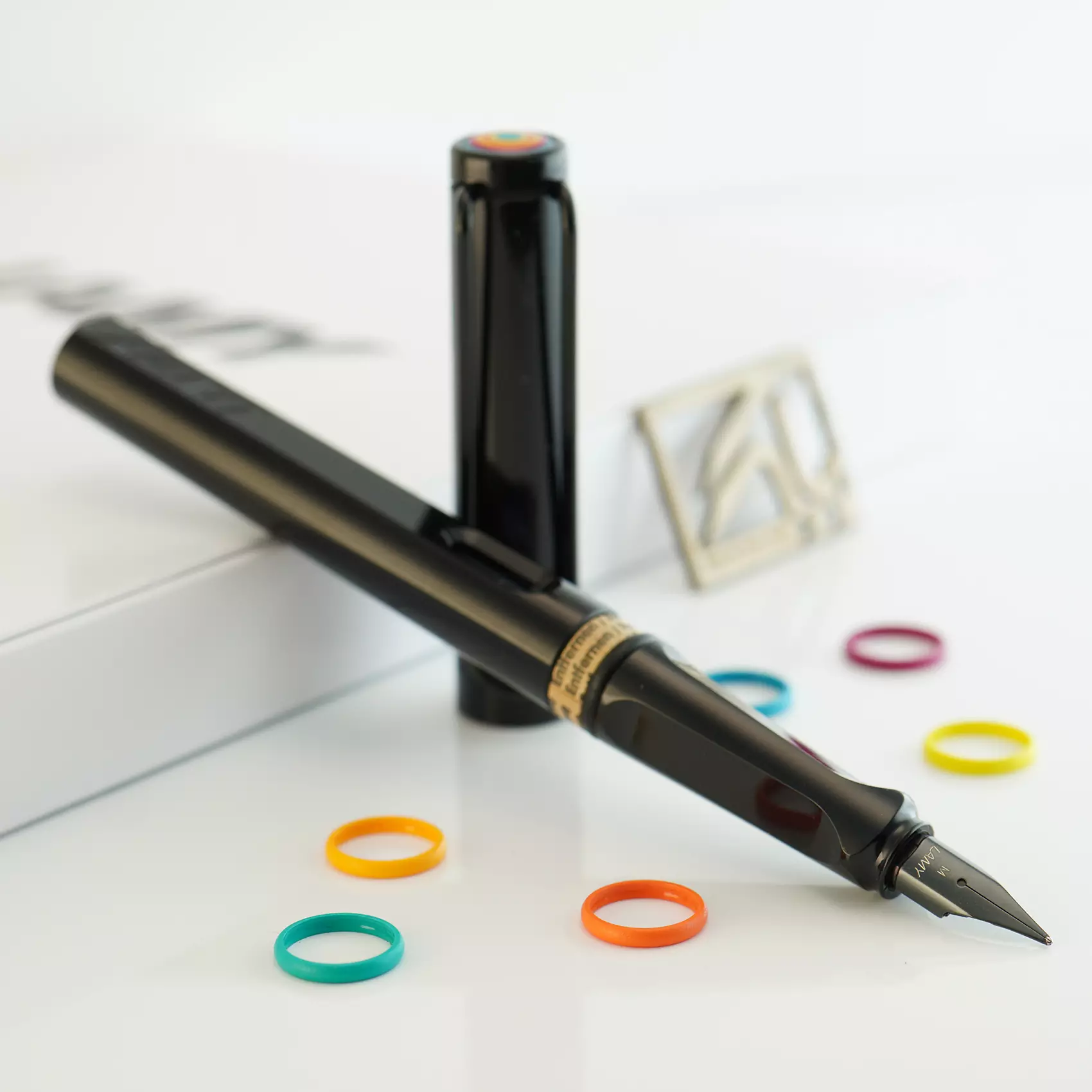 ست خودنویس لامی سافاری مولتی کالر مشکی LAMY SAFARI set Multi color All black 0B2
