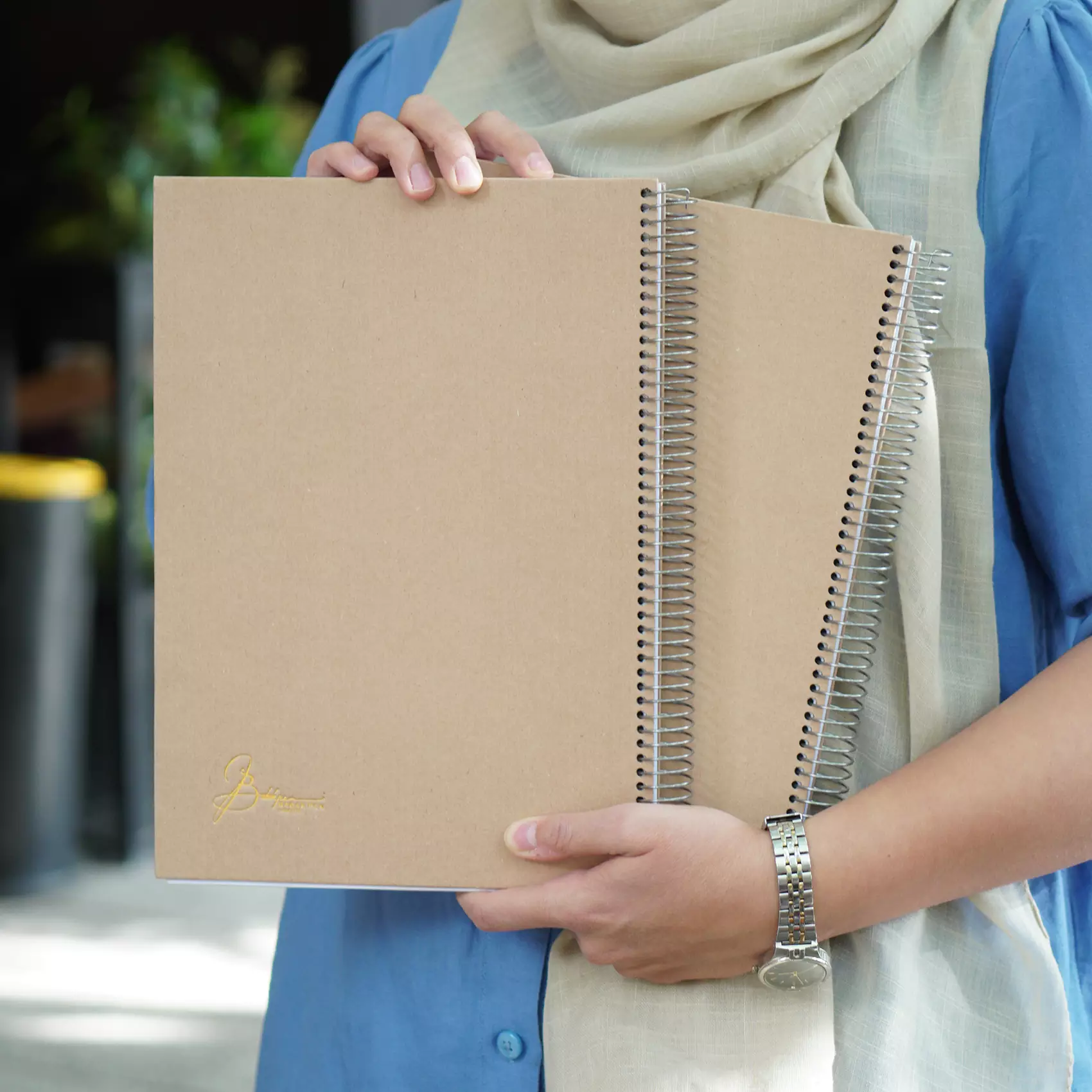 دفتر یادداشت فنری بابک سه نقش مخصوص خودنویس سایز BABAK Fountain pen friendly spiral notebook Se naghsh A4