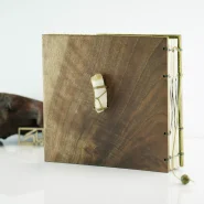 دفتر دستساز چوبی هووان طرح الورا Huvan Wooden handmade notebook Elora
