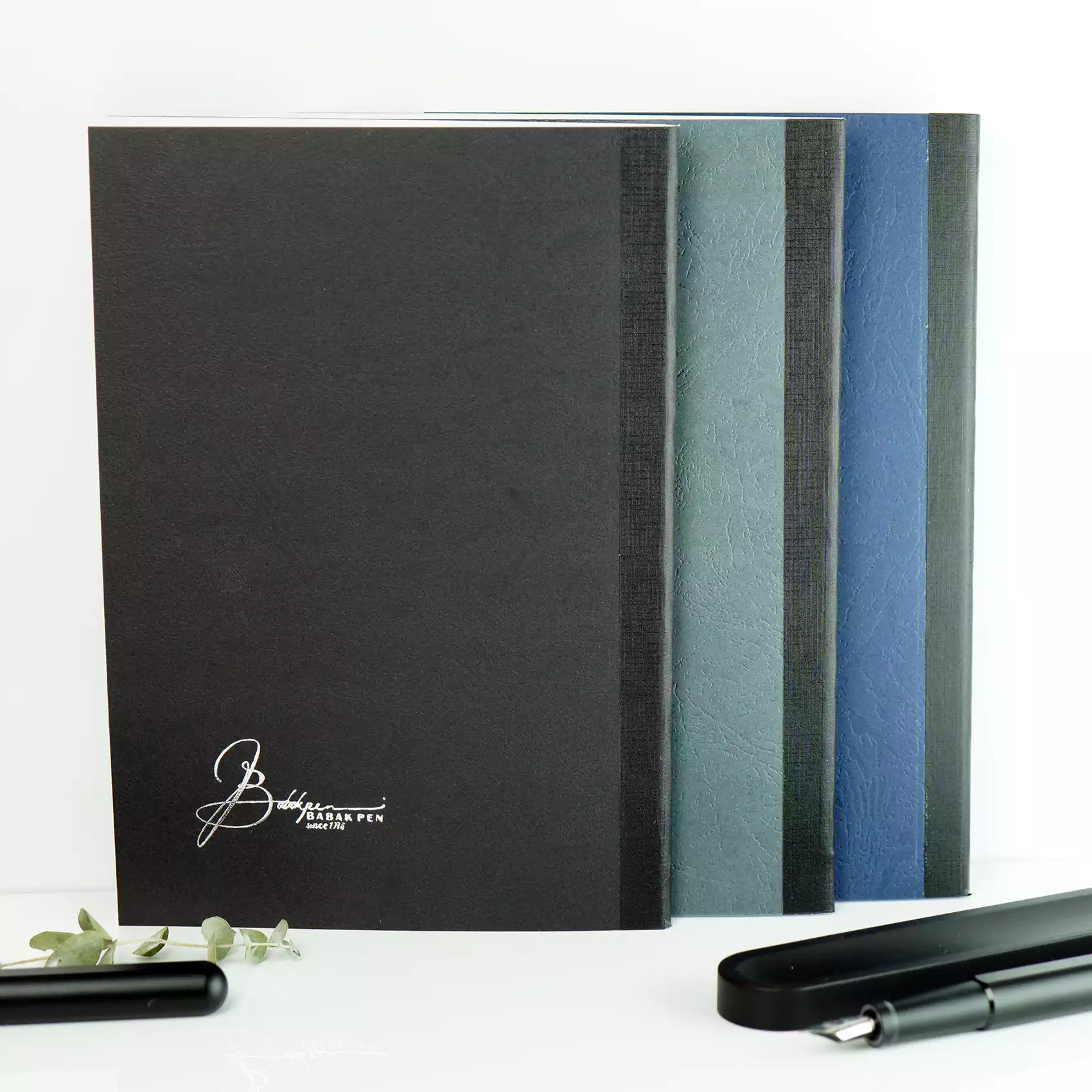 دفتر یادداشت دستساز بابک مخصوص خودنویس سه نقش جلد نرم BABAK Fountain pen friendly handmade notebook Soft cover Se naghsh A5